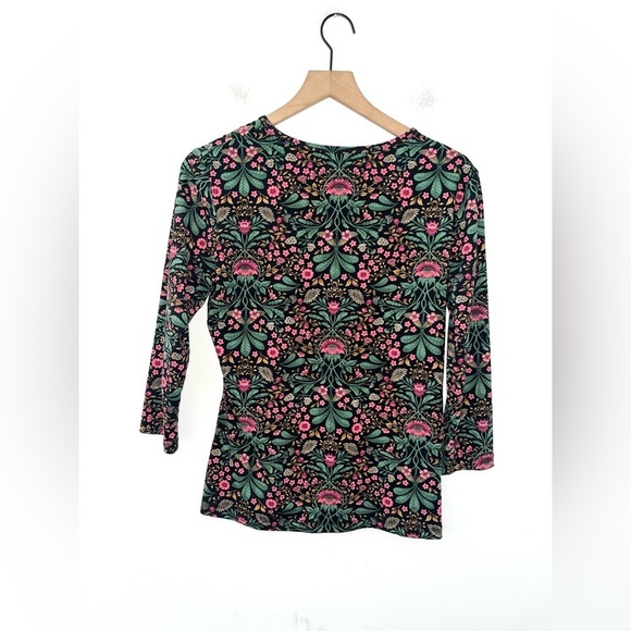 J.MCLAUGHLIN Manor Floral Signature Tee Size Large - Picture 4 of 10